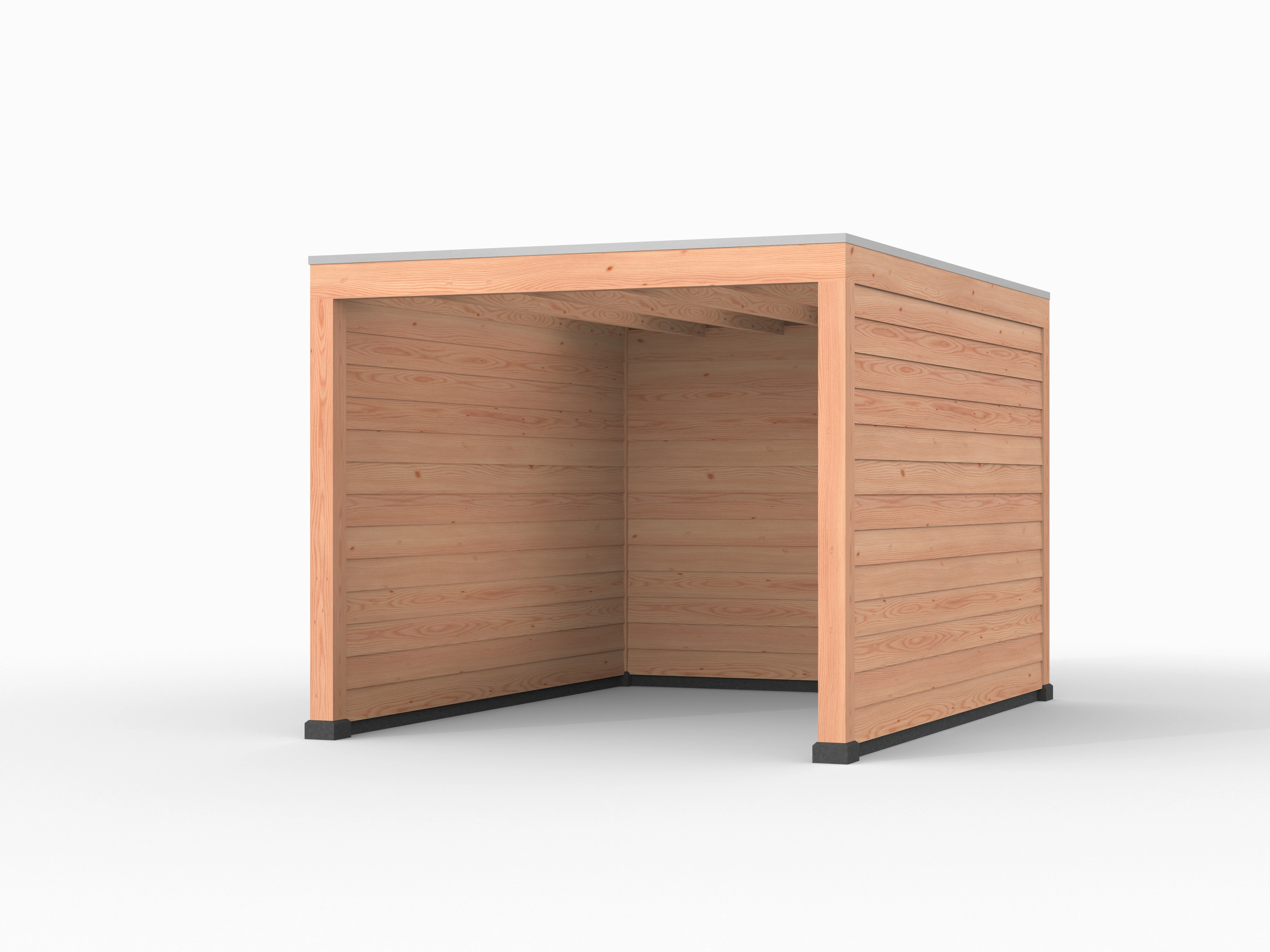 Douglas overkapping, 300 x 400, met achterwand en twee zijwanden, Westwood Elegant - Afbeelding 1